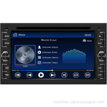 Double din 6.2 inch car dvd player